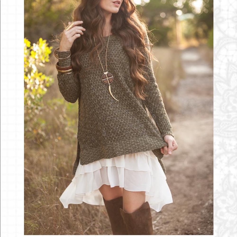 New chiffon high/low extender